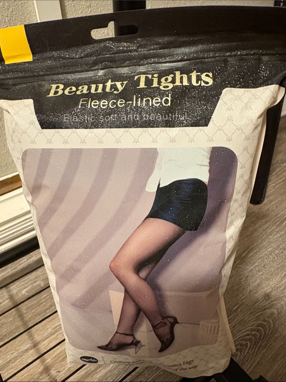 Beauty Tights Fleece-Lined Black Sheer Hosiery - Women’s Warm Tights